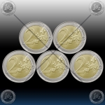 5 x 2 EVRO NEMČIJA (A,D,F,G,J) 2024 "Paulskirche" UNC